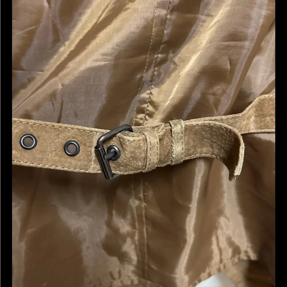Vtg Joshua Ross Suede Vest Mens 3XLT Brown Waistcoat Western Cowboy Rodeo